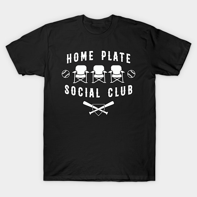 Home Plate  Social Club, Midday, Softball Mom, Softball Dad, Softball Game Day, Softball Grandma, Softball Family T-Shirt by SmilArt